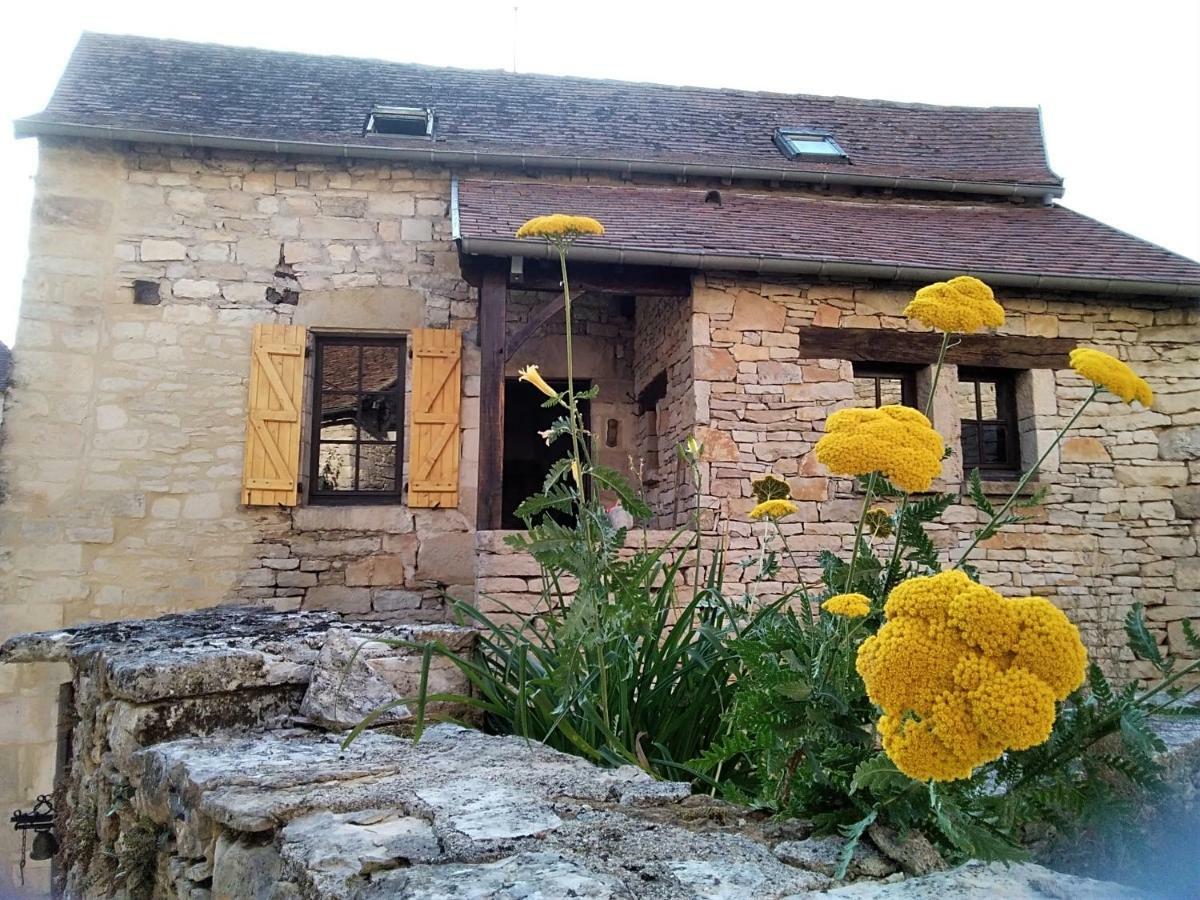 Maison En Pierres Au Coeur Du Village Medieval De Villeneuve Luaran gambar